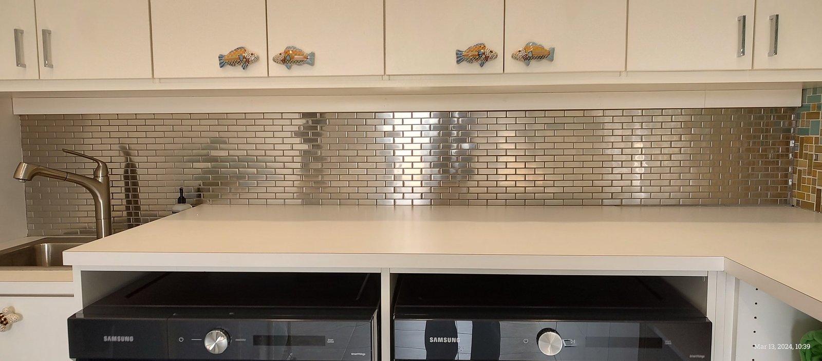Stainless Laundry Backsplash