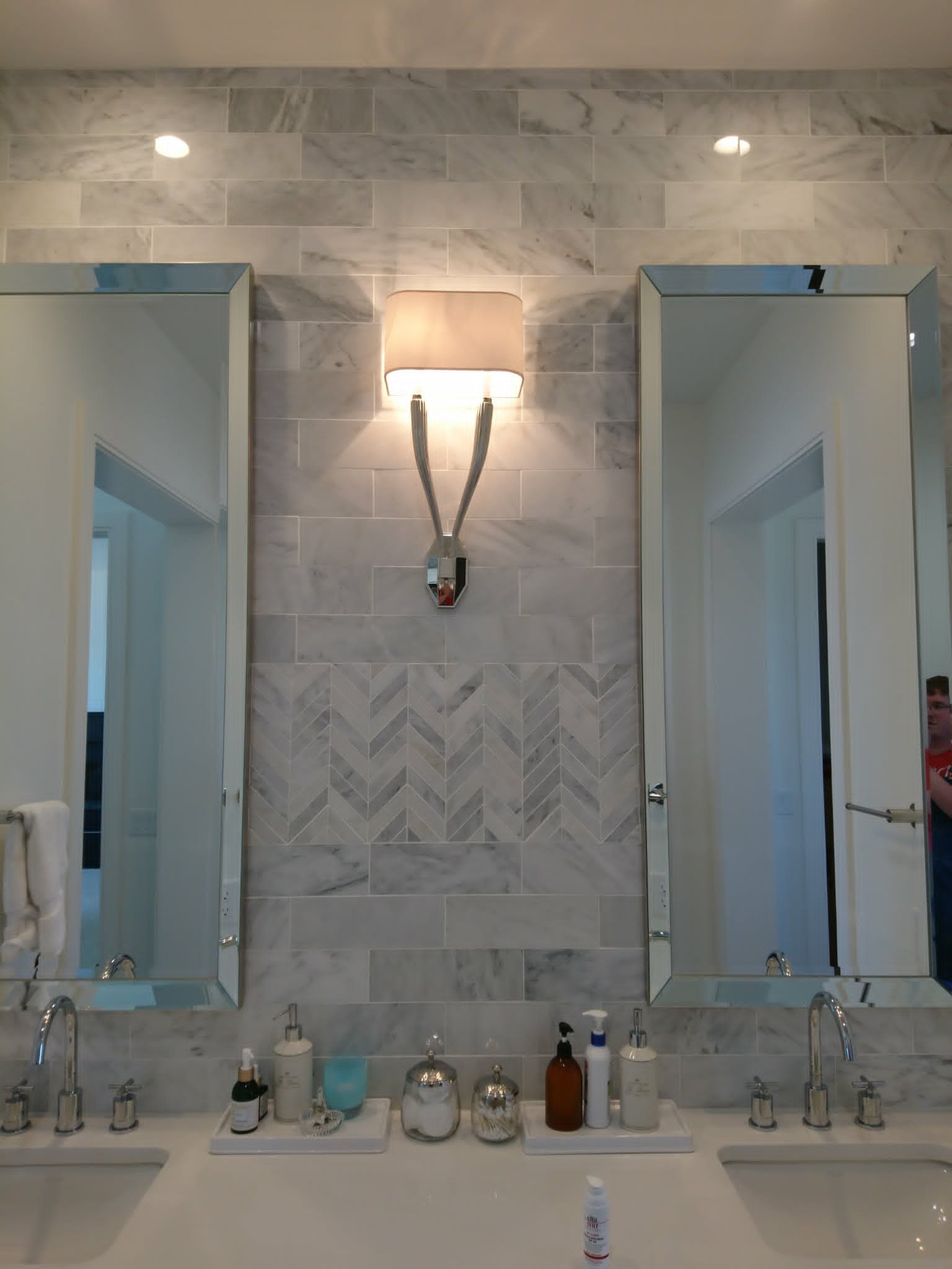 Marble Vanity Backsplash